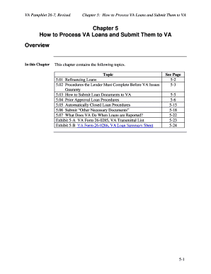 Chapter 6 How to Process VA Loans and Submit Them to VA HUD  Form