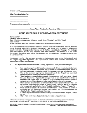 Sample Loan Modification Agreement  Form