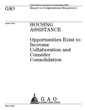 GAO 12 554, Housing Assistance Gao  Form