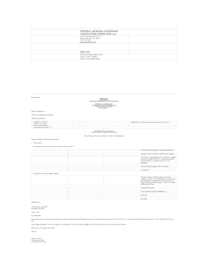 FEDERAL NATIONAL MORTGAGE ASSOCIATION FANNIE MAE  Form