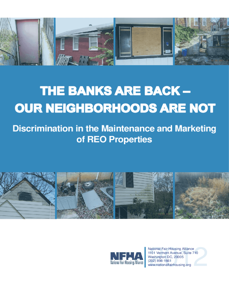 The Banks Are Back Our Neighborhoods Are Not  Form