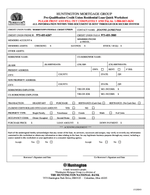 Here Morristown Federal Credit Union  Form