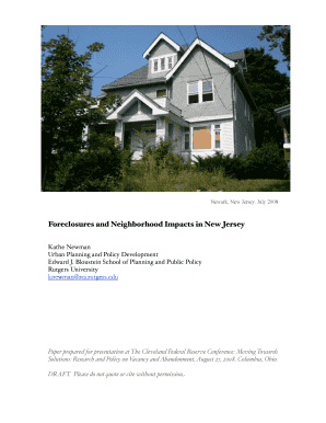 Foreclosures and Neighborhood Impacts in New Jersey Federal Clevelandfed  Form