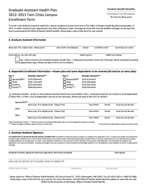 GAHP Twin Cities Enrollment Form Shb Umn