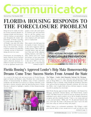 Florida Housing Responds to the Foreclosure Problem Floridahousing  Form
