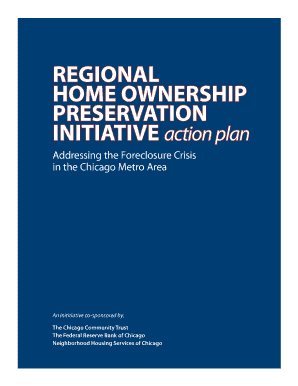 Regional Home Ownership Preservation Initiative Action Plan  Form