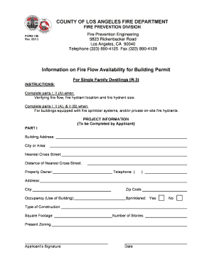Los Angeles County Building and Safety  Form