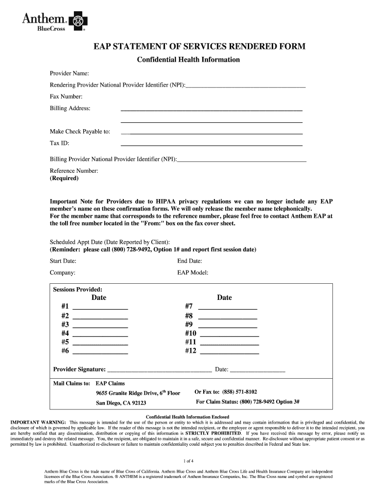 Anthem Eap  Form