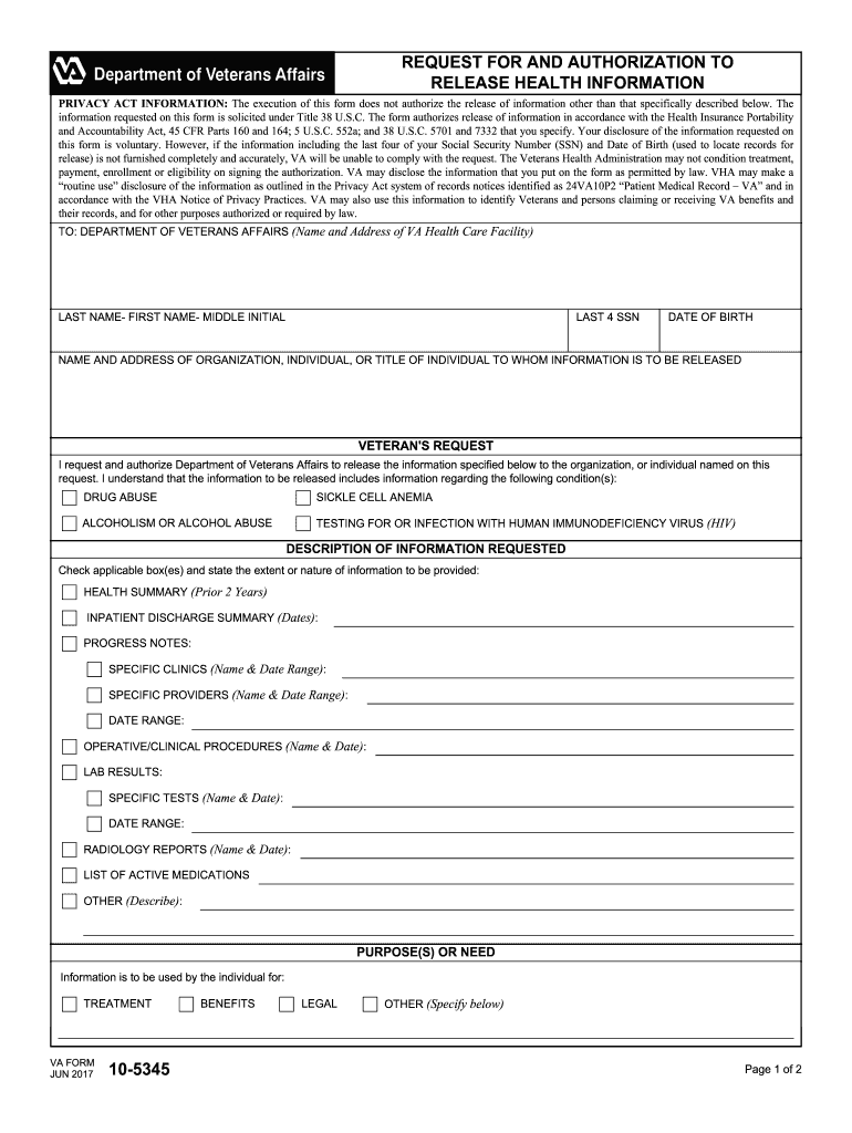 Va Form 10 5345 2005: get and sign the form in seconds