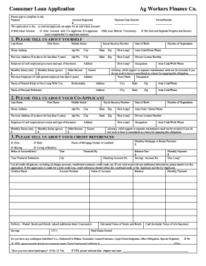 Workerslife Loans  Form