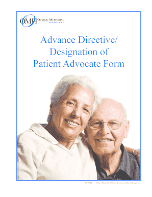 Advance Directive and Patient Advocate Form Myomh