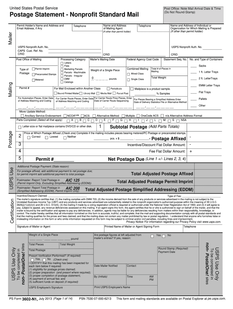 Get and Sign Ps 3602 Form 2013-2022