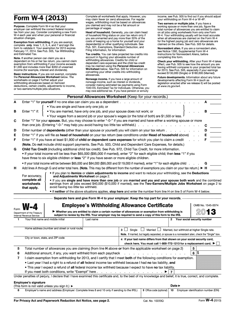  Form 2013