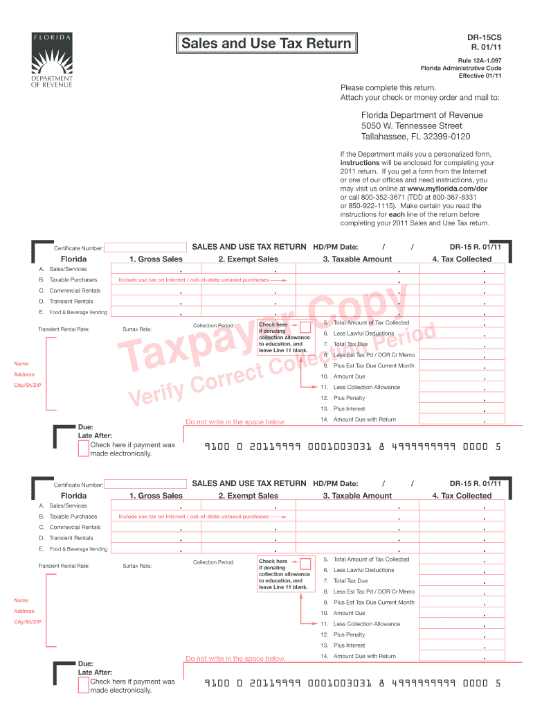  Fl Form Sales 2011-2024