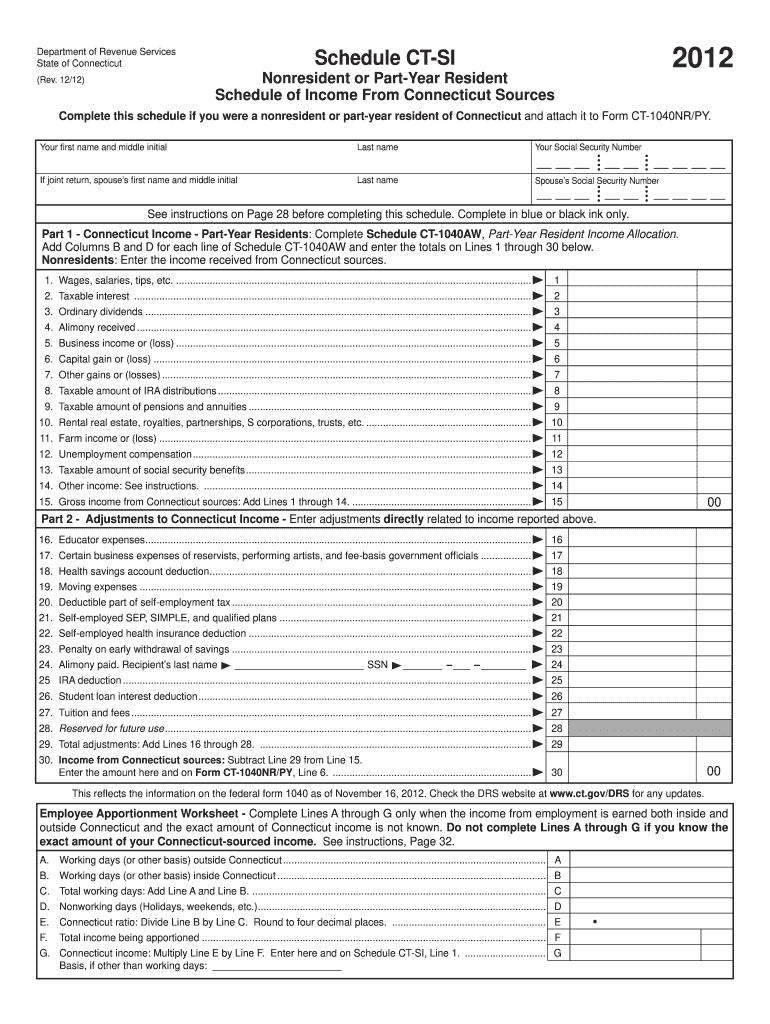  How to Fill the Ct Si Form 2019