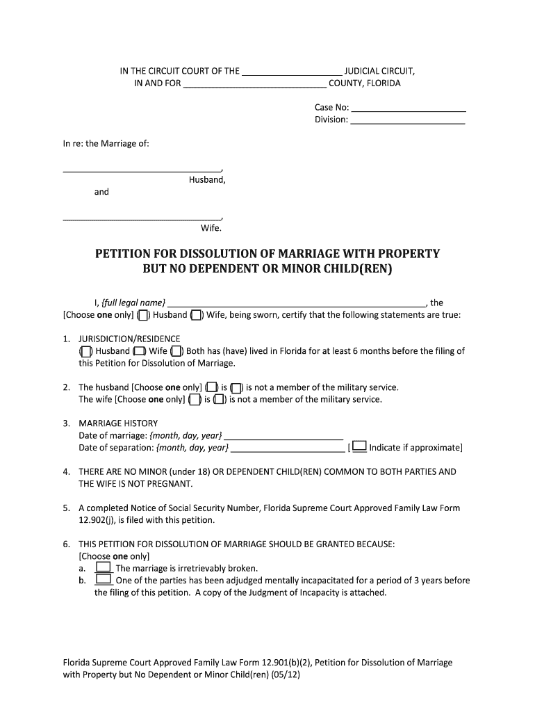  Florida Form 2 2012