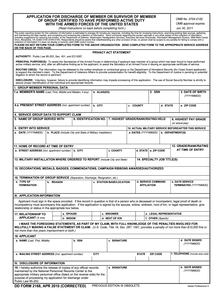 Get and Sign 2168 2010-2022 Form