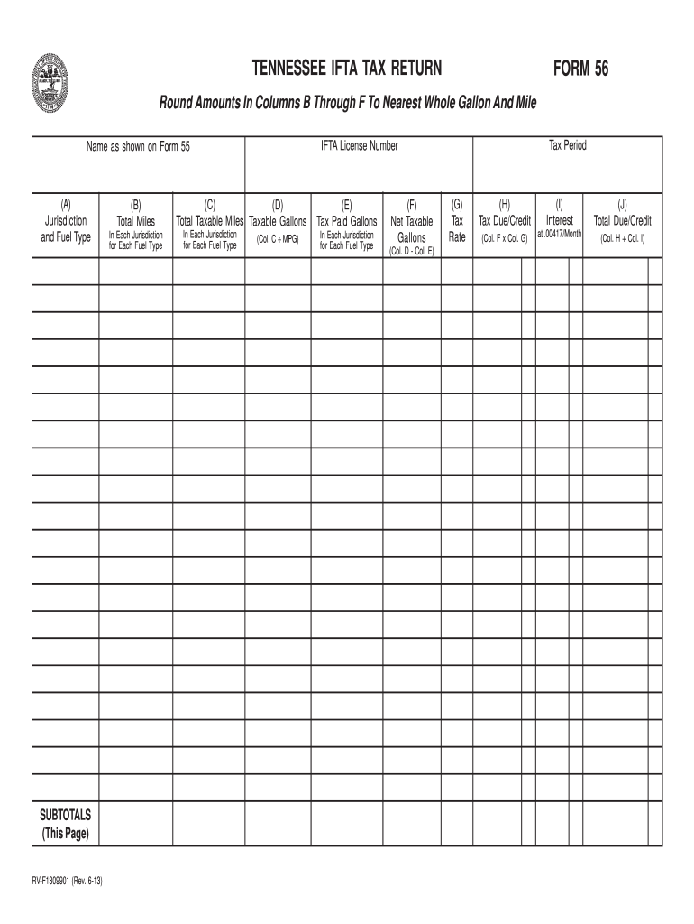  Tennesee Form 56 2014