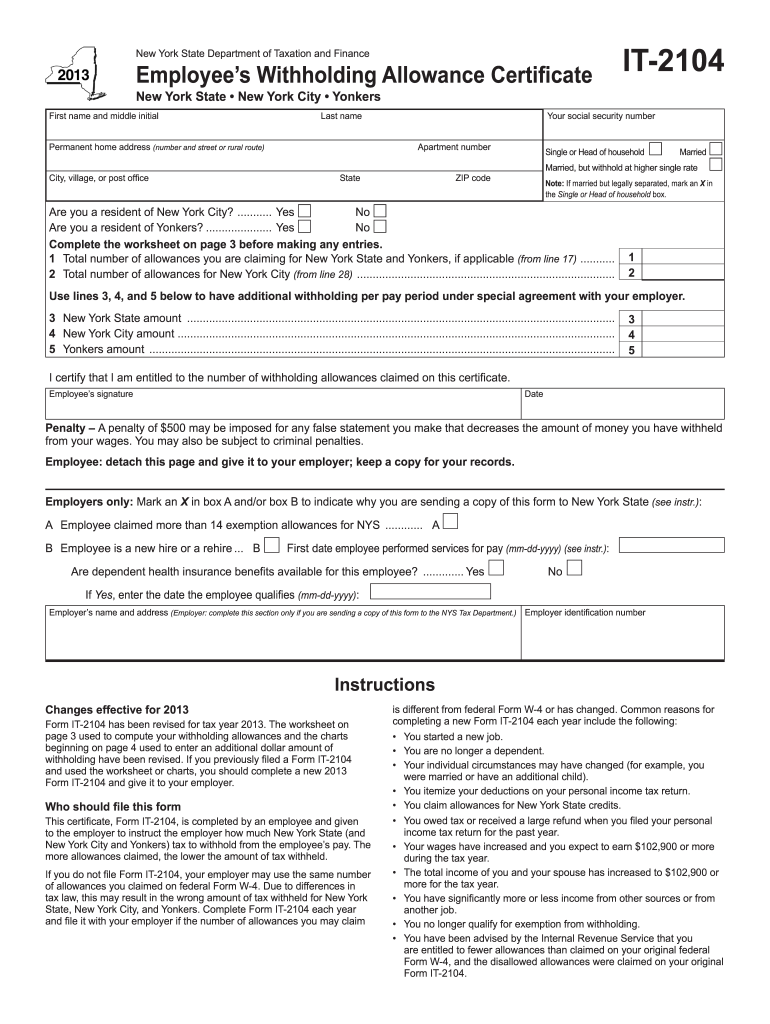  Form it 2104 ECertificate of Exemption from Clover Sites 2021