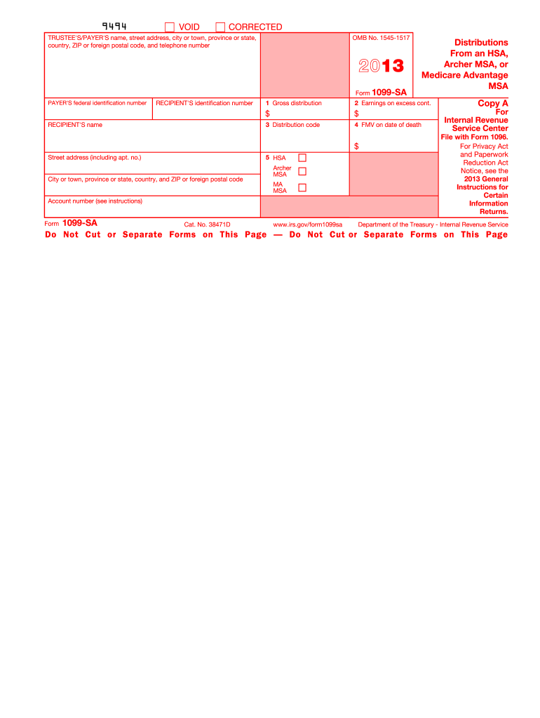  TRUSTEE'SPAYER'S Name, Street Address, City or Town, Province or State, 2013