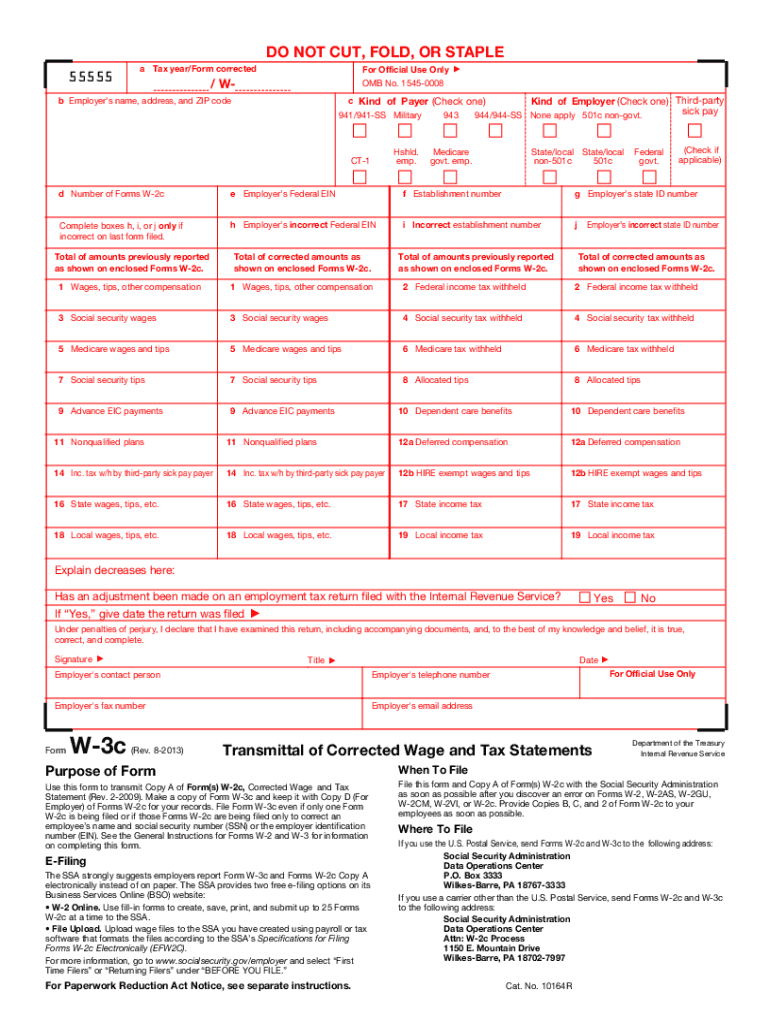  W3c Form 2013