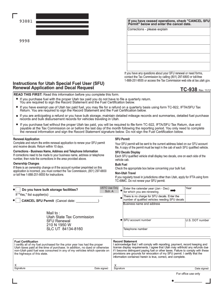 Get and Sign Tc 938 2012 Form