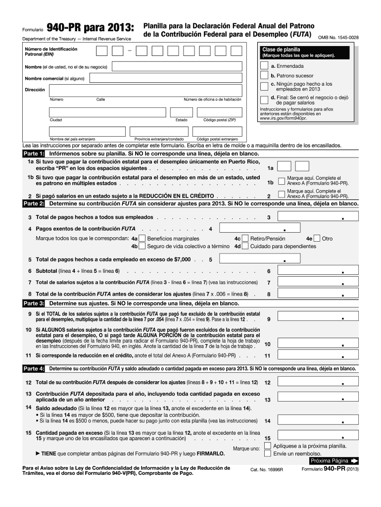  940 Pr Form 2013