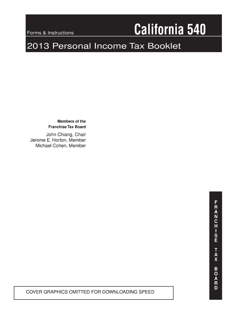  California 540NR Nonresident or Part Year Resident Booklet Forms 2019