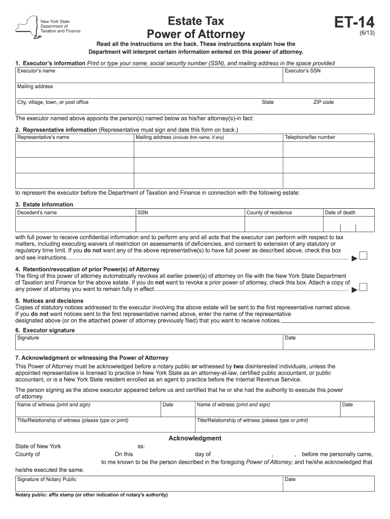  Et 14  Form 2013