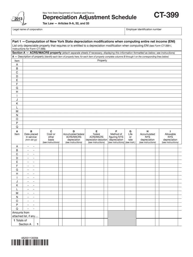  Ny Form Ct 399 2013