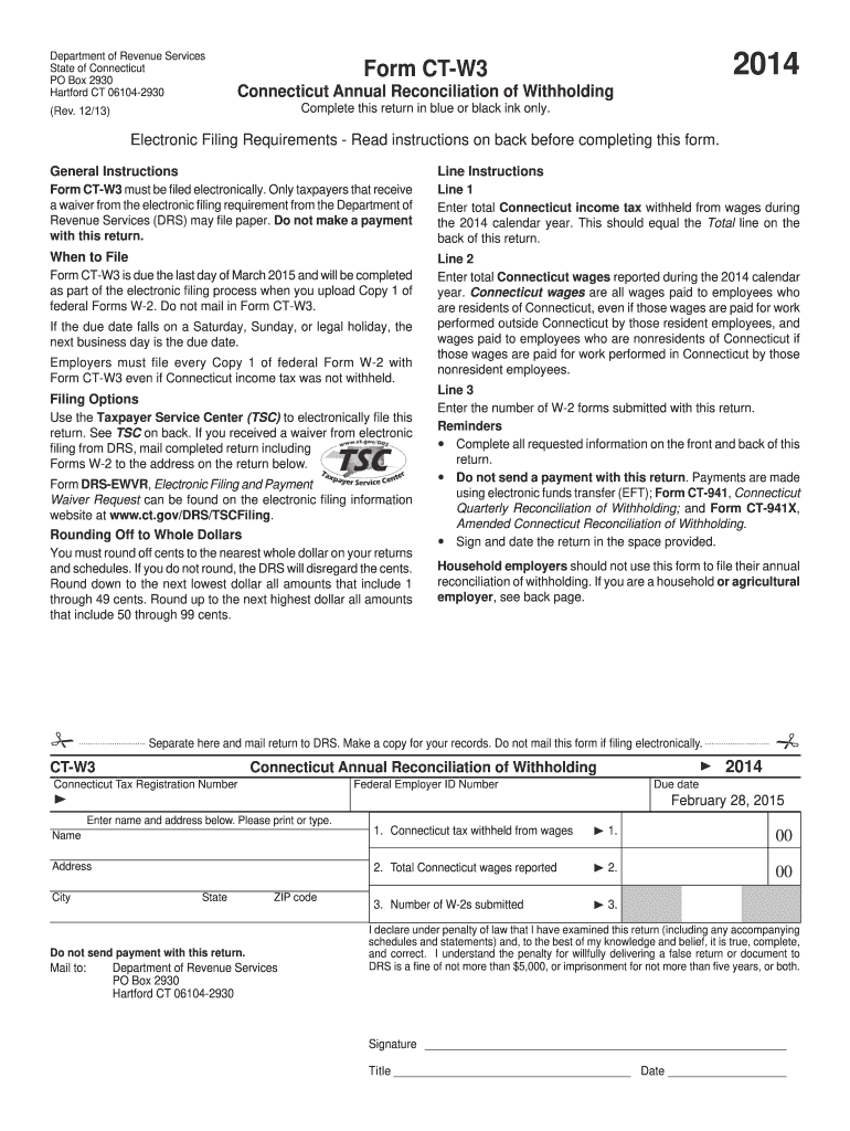  Form Ct W3 2014