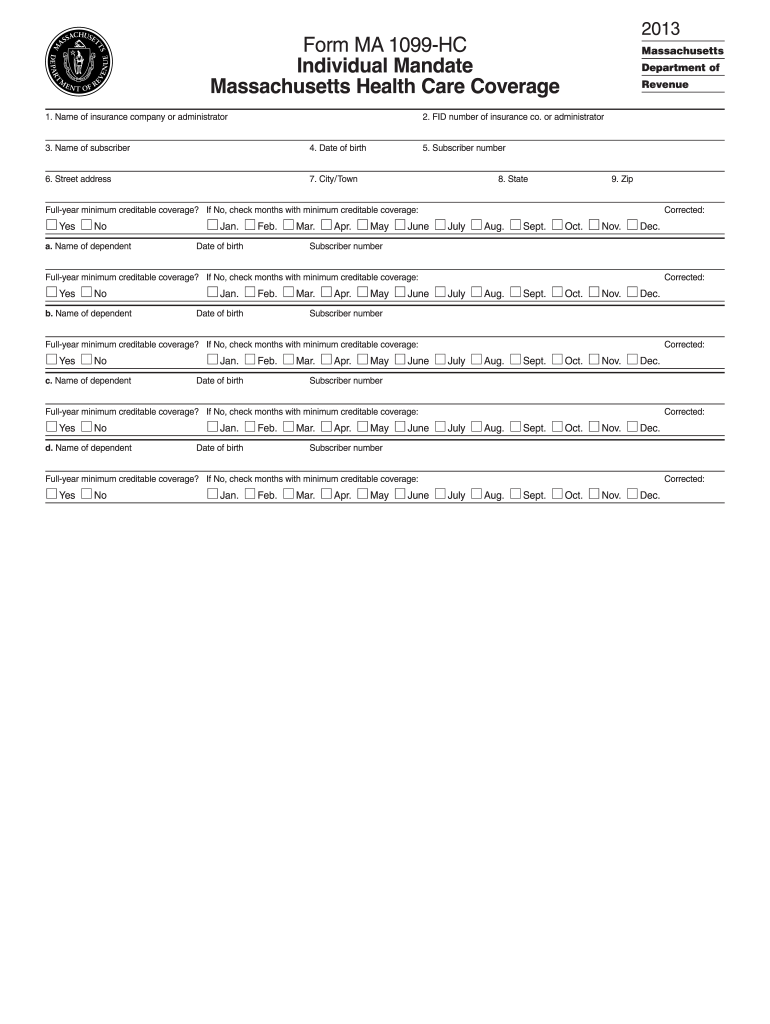  Ma 1099 Hc Form 2019