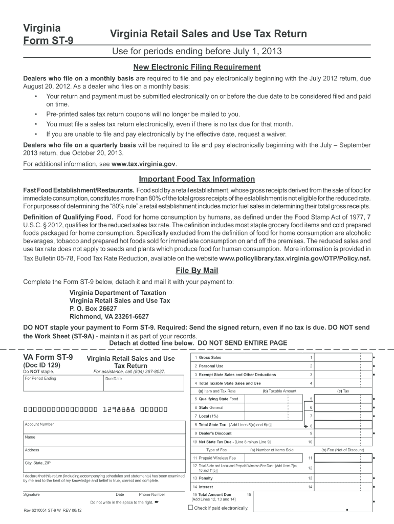  Va Sales Tax Form 2020