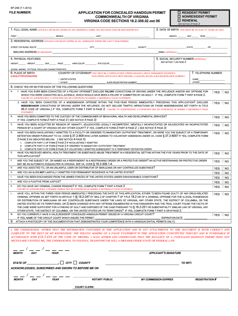  Sp248  Form 2013