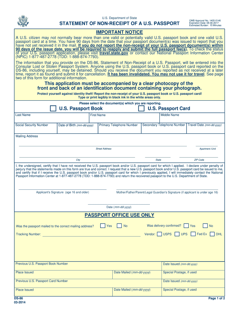  Ds 86  Form 2014