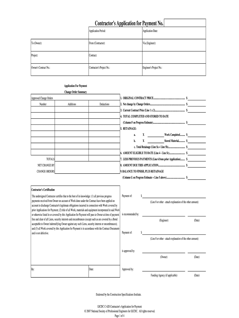 Ejcdc C 620  Form