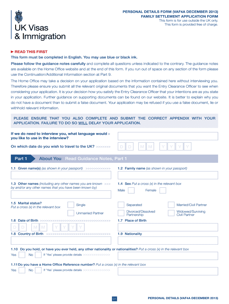  How to Fill Outimmigration Formukappendix 2 2013