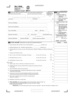 Pa 1000 Form