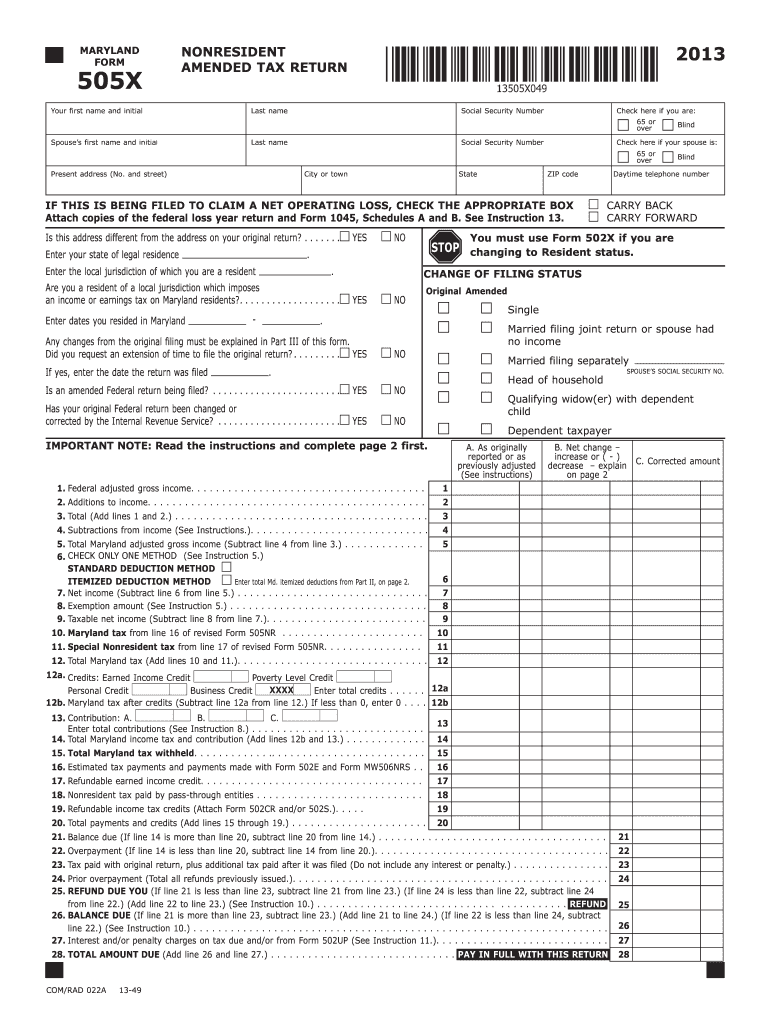  How Do I Fill Out 505x Form 2020
