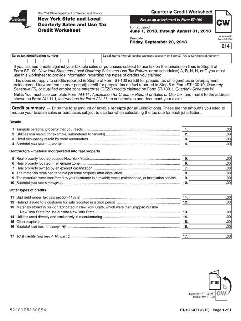  St 100 Att  Form 2013