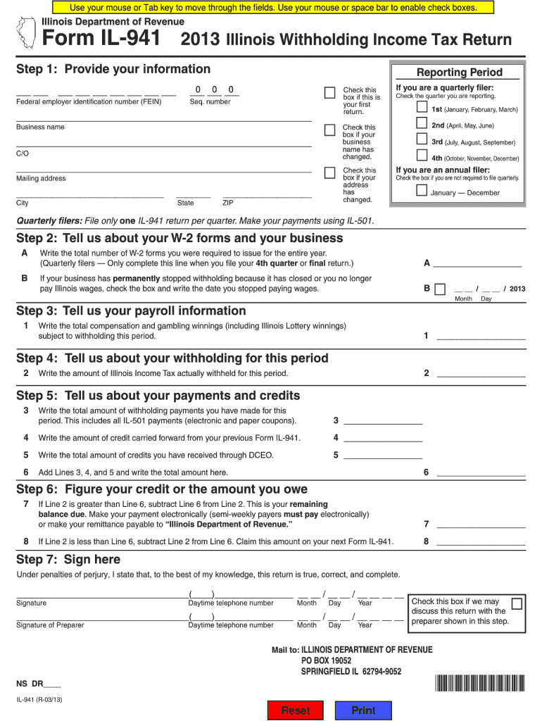 Illinois with Holding Tax Return Wiki Form Fill Out and Sign