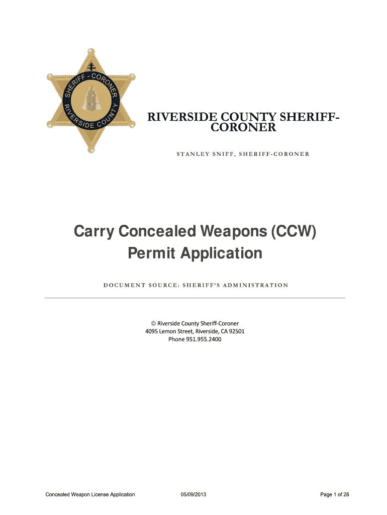  Riverside County Ccwpdffillercom  Form 2013-2024