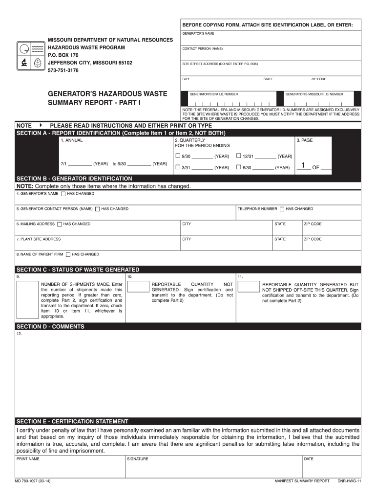 Get and Sign Mo 780 2014-2022 Form