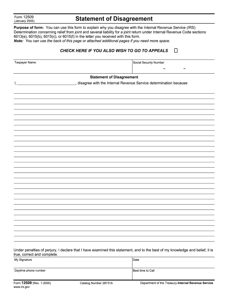Get and Sign Form Disagreement 2005-2022