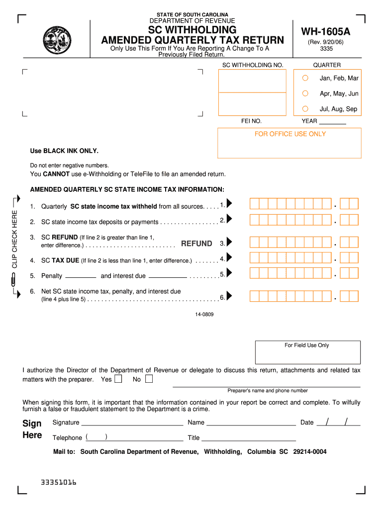  How to Make Sc Quarterly Deposits 2006-2024