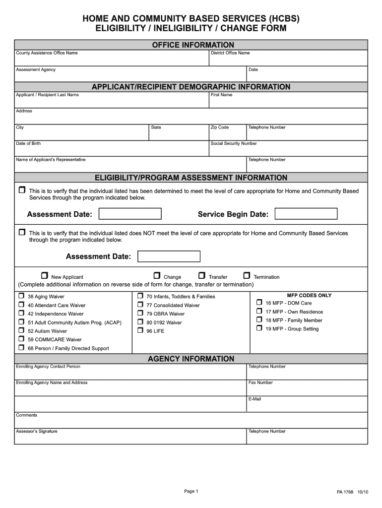 Get and Sign Pa 1768 2010-2022 Form