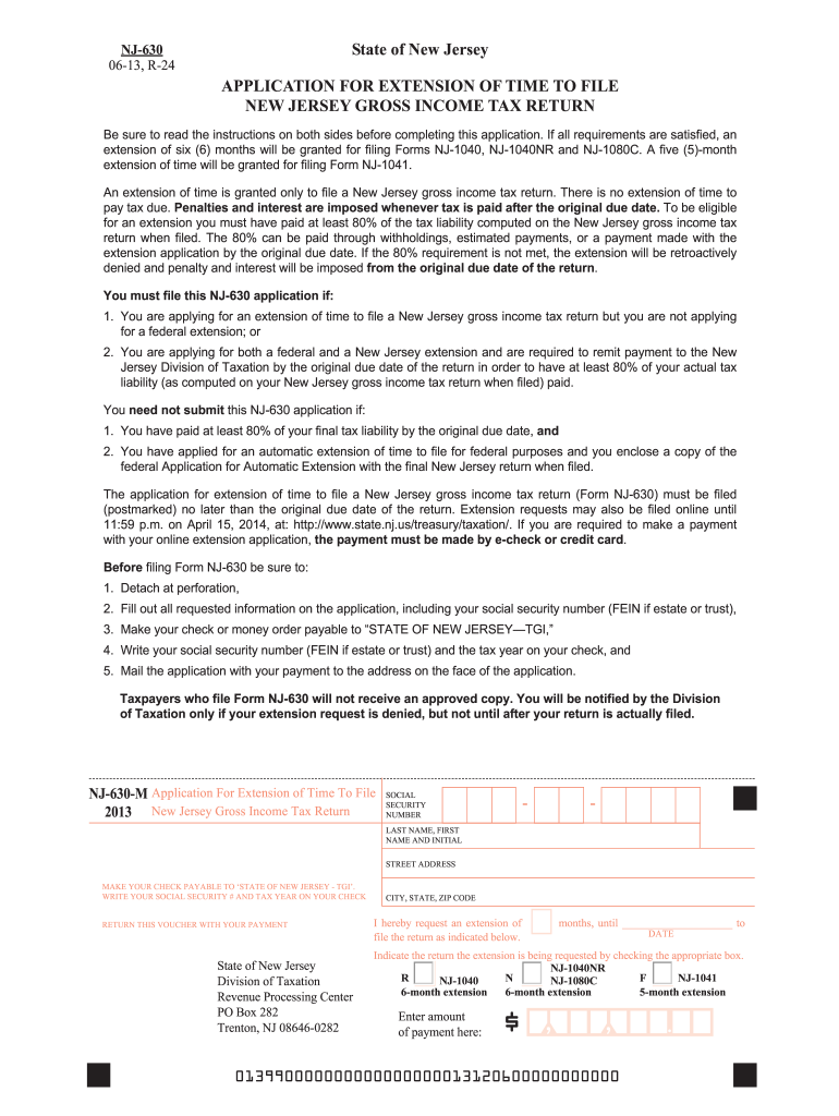  New Jersey Form 2013