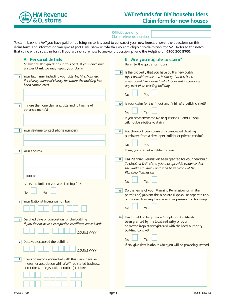  Diy Housebuilders  Form 2014