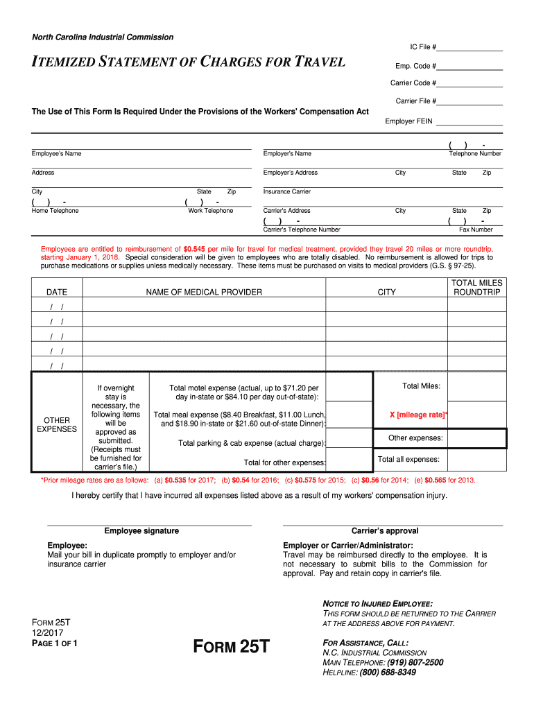  Form 25t Mileage Printable 2013