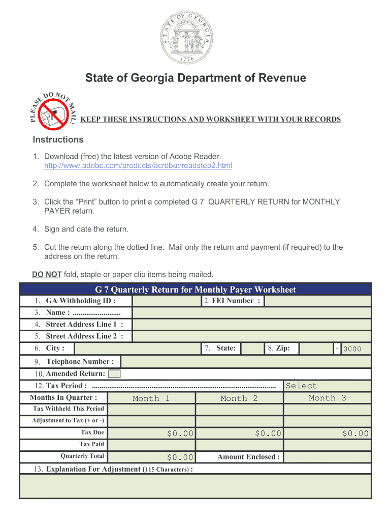  G 7 Form 2019